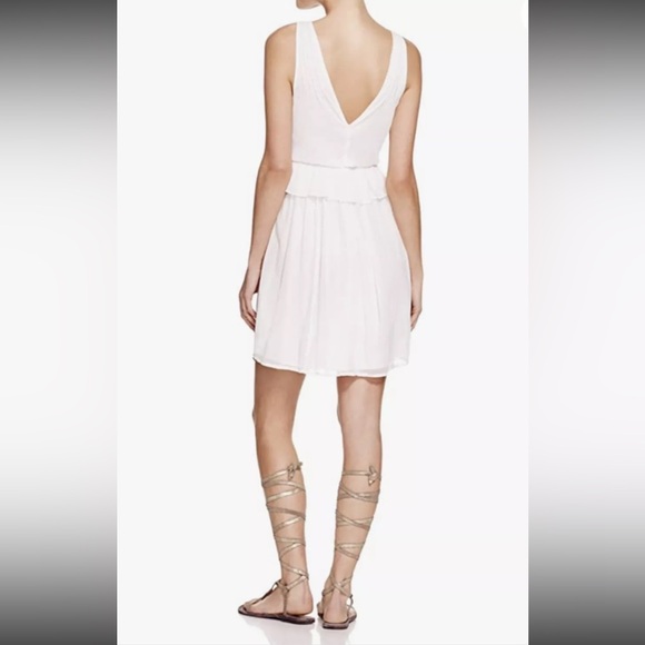 Free People Forget Me Not Rio Grande Ruffle Ivory Mini Dress - Picture 2 of 12